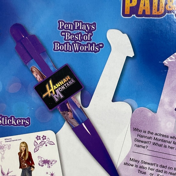 Vintage Hannah Montana 🎸Activity Pad & pen set - Picture 7 of 7